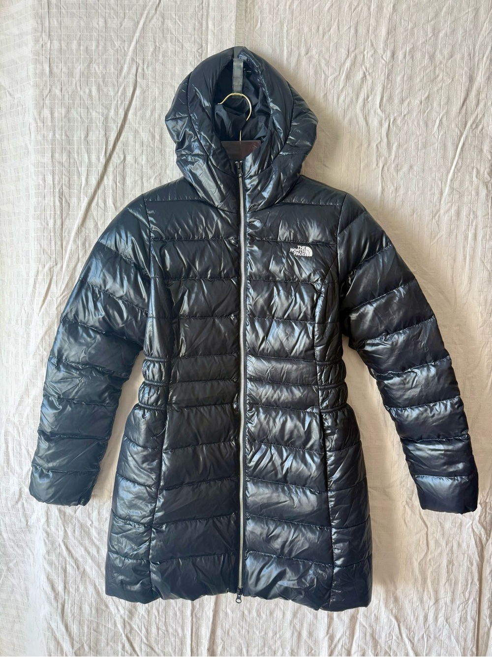 The North Face Parka 550 Goose Down Coat Jacket Black Hooded Women’s Sz M